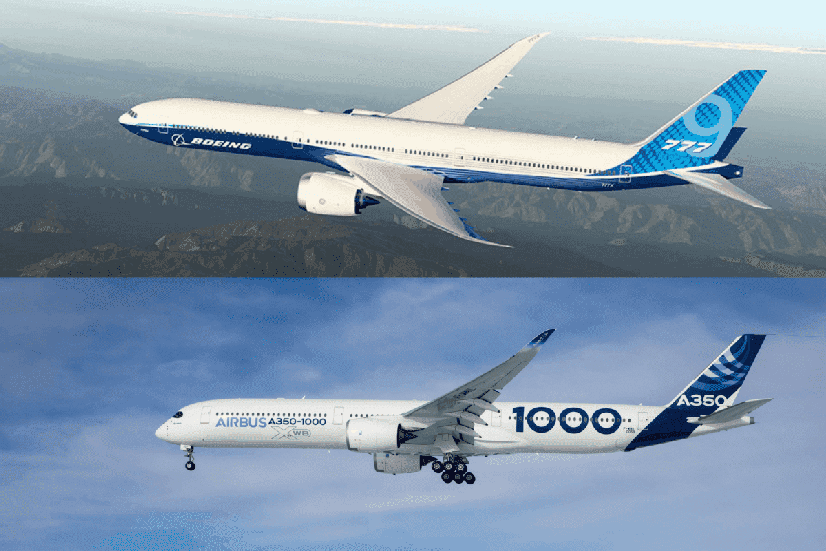 Как отличить самолеты. A350 и Boeing 777. Аэробус Боинг 777. Боинг Airbus 350\. Самолет Airbus a350.